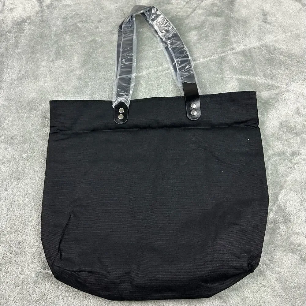 Elton John Tote Bag Unisex Large Black New Canvas Logo Concert‎ Merch Bag